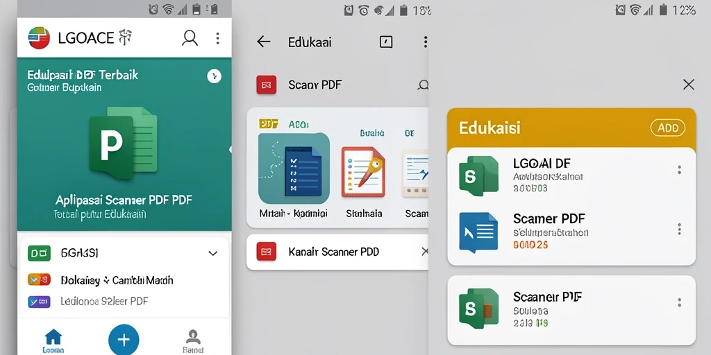 Antarmuka LGOACE yang sederhana dan fungsional untuk Scanner PDF.